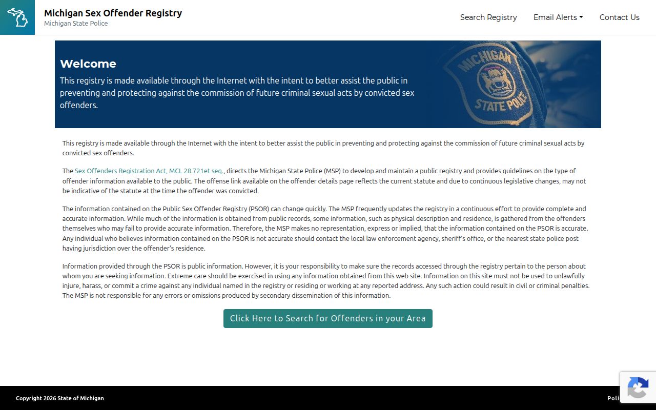 Dearborn Heights residents directory reference to Michigan sex offender registry search