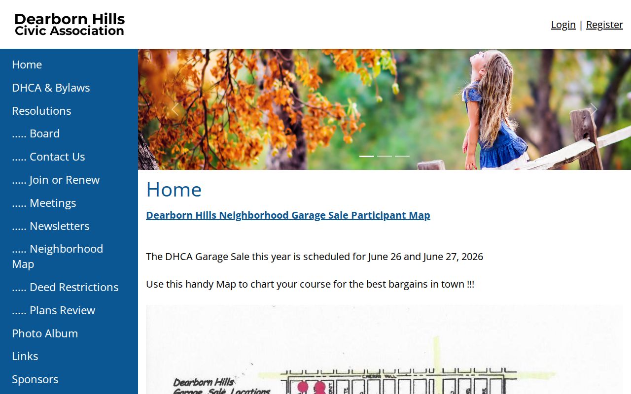 Dearborn Heights neighbors community association public joining page